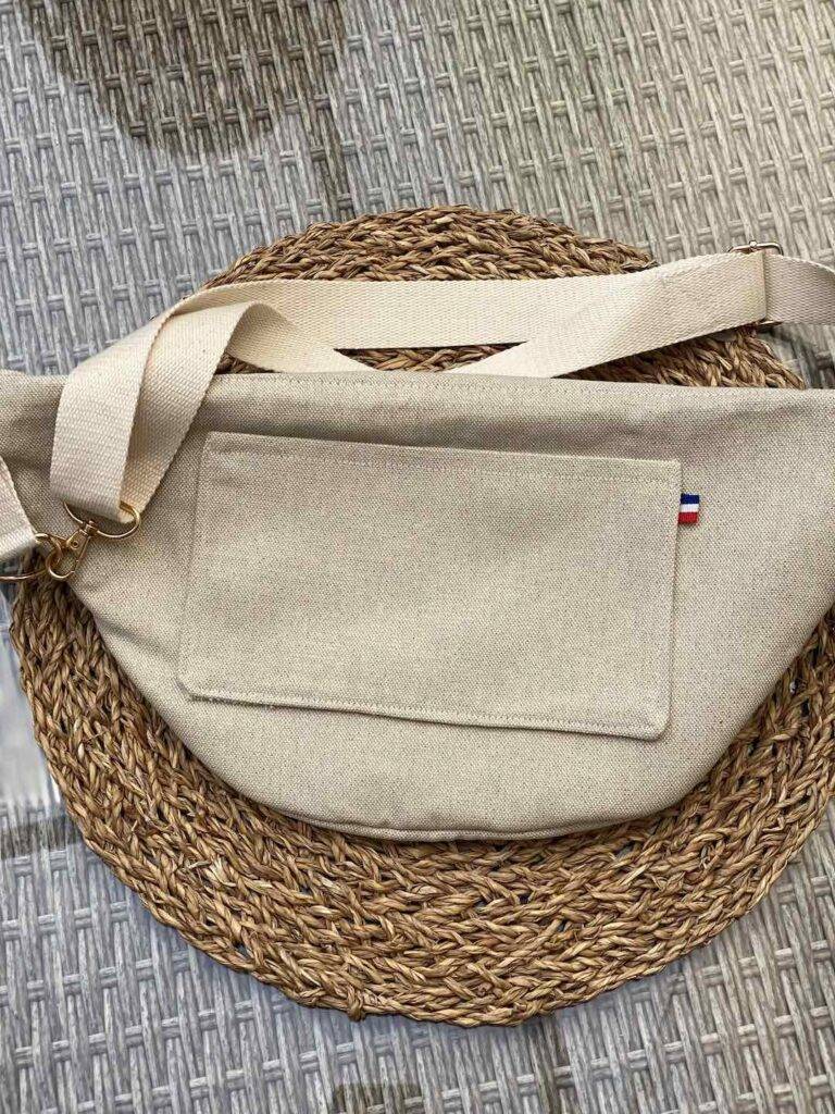 Maison Mallow - Sac Banane doré et sable