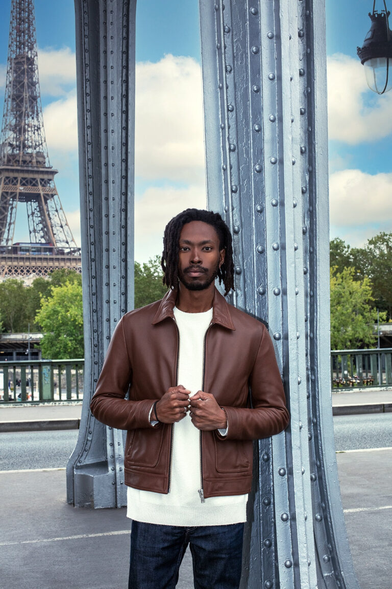 Atelier Bertrand - Blouson Jack – 46 / Cerf - Bleu marine