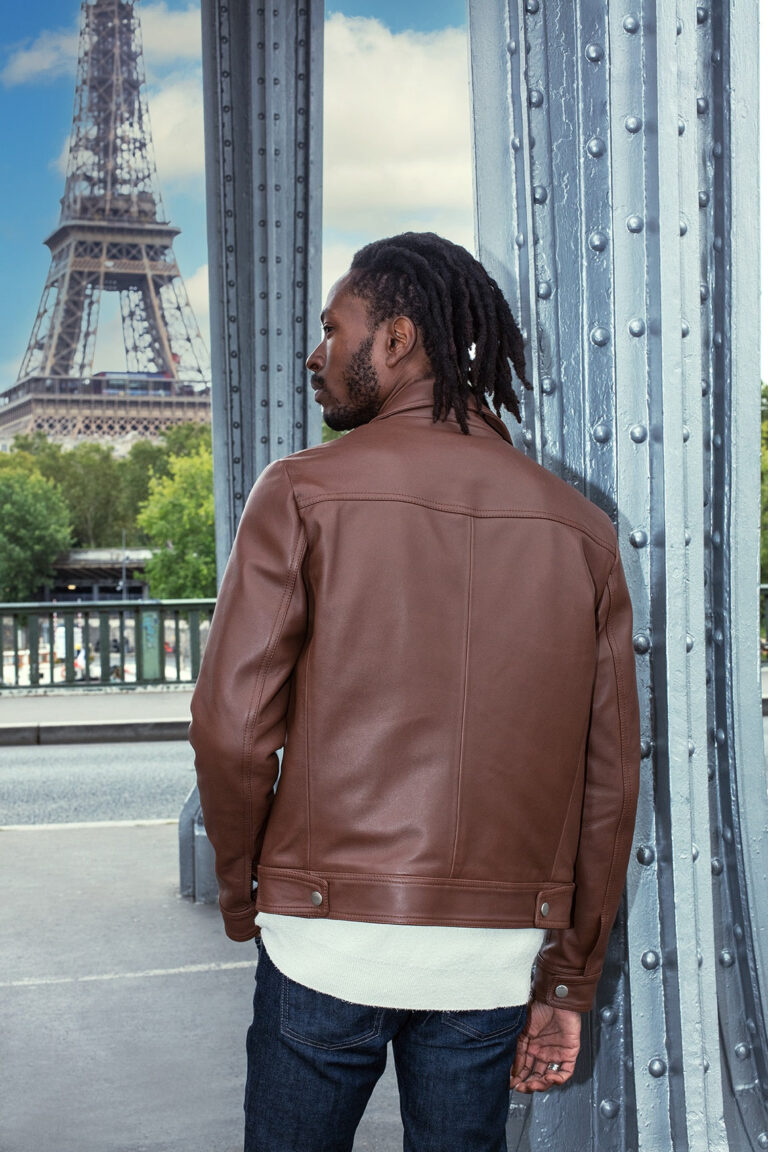 Atelier Bertrand - Blouson Jack – 46 / Cerf - Bleu marine