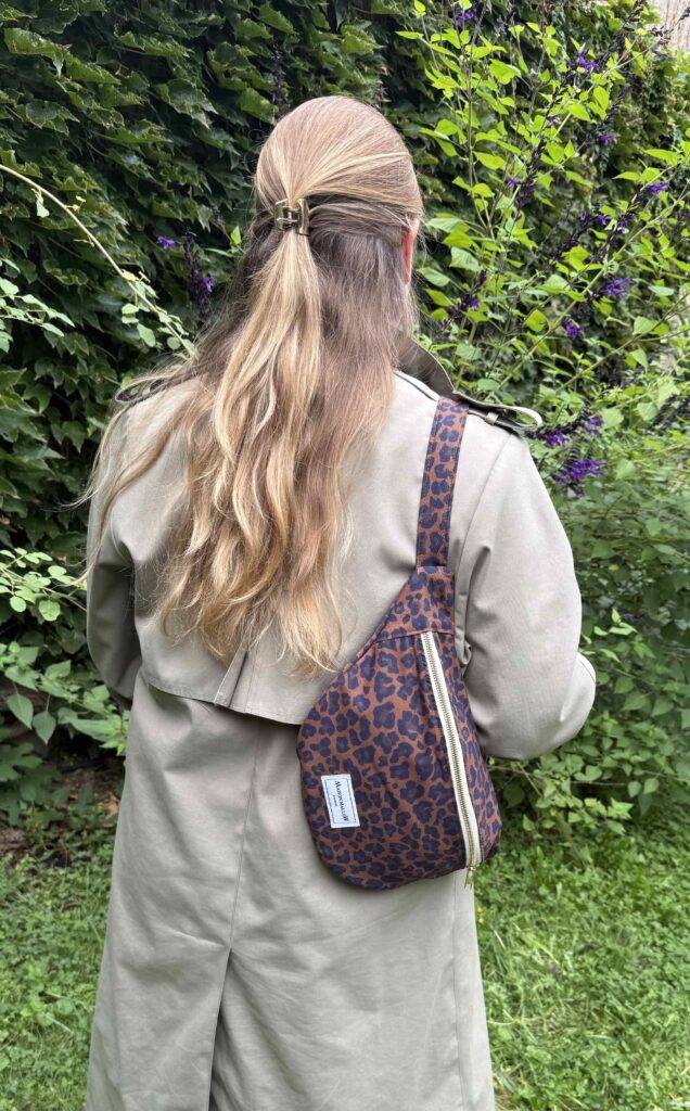Maison Mallow - Sac Banane Léopard Bleu