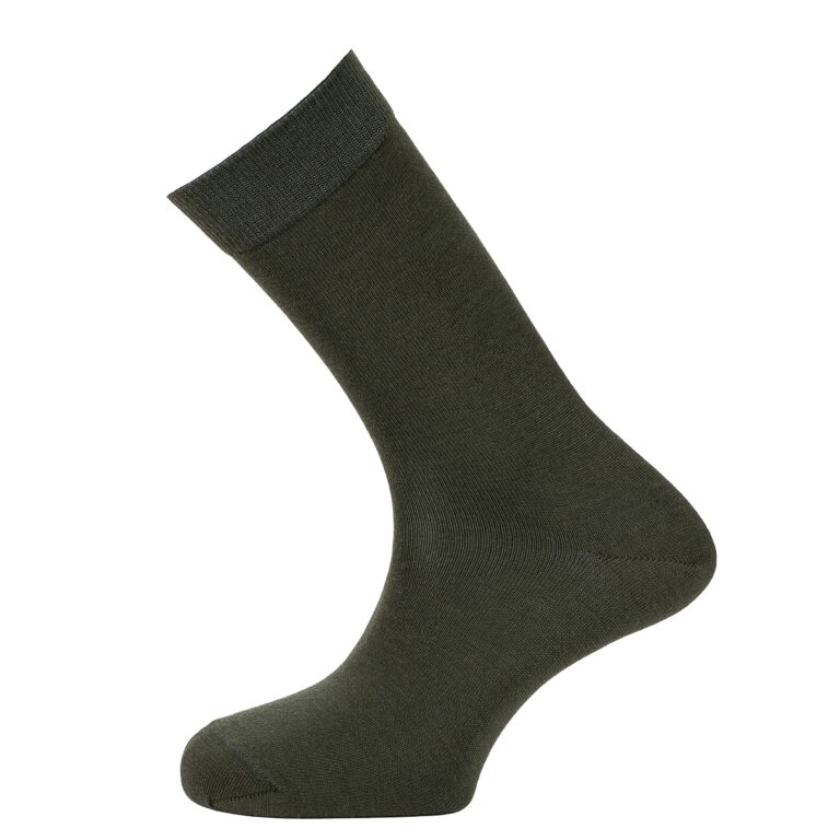 Maison Broussaud - Les Intemporelles - chaussettes homme - laine kaki – 43/46 / Kaki Laine