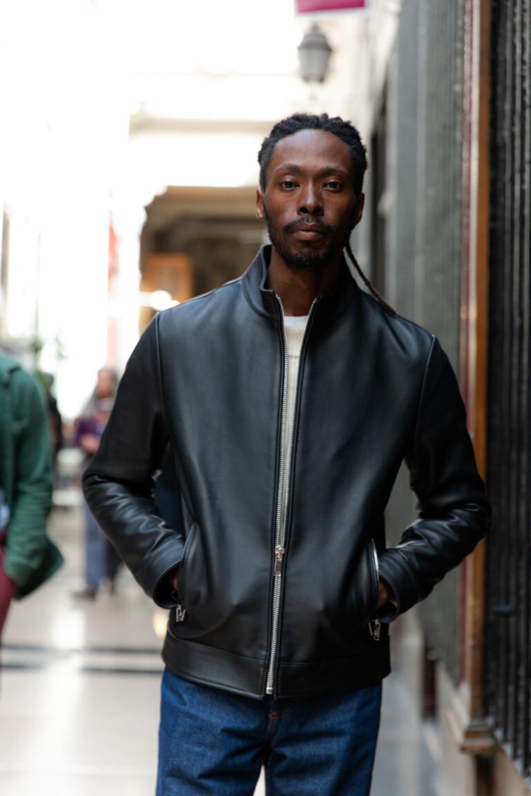 Atelier Bertrand - Blouson Col Montant – 46 / Cerf - Noir