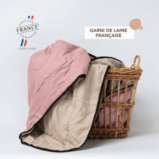 OUESSANT – Plaid naturel en laine française par la marque Loulenn Loulenn - OUESSANT – Plaid naturel en laine française