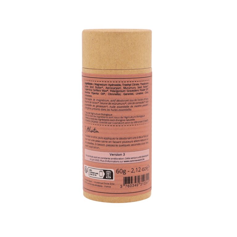 Comme Avant - Déodorant solide géranium & menthe poivrée - Version 3 – Lot de 2 recharges