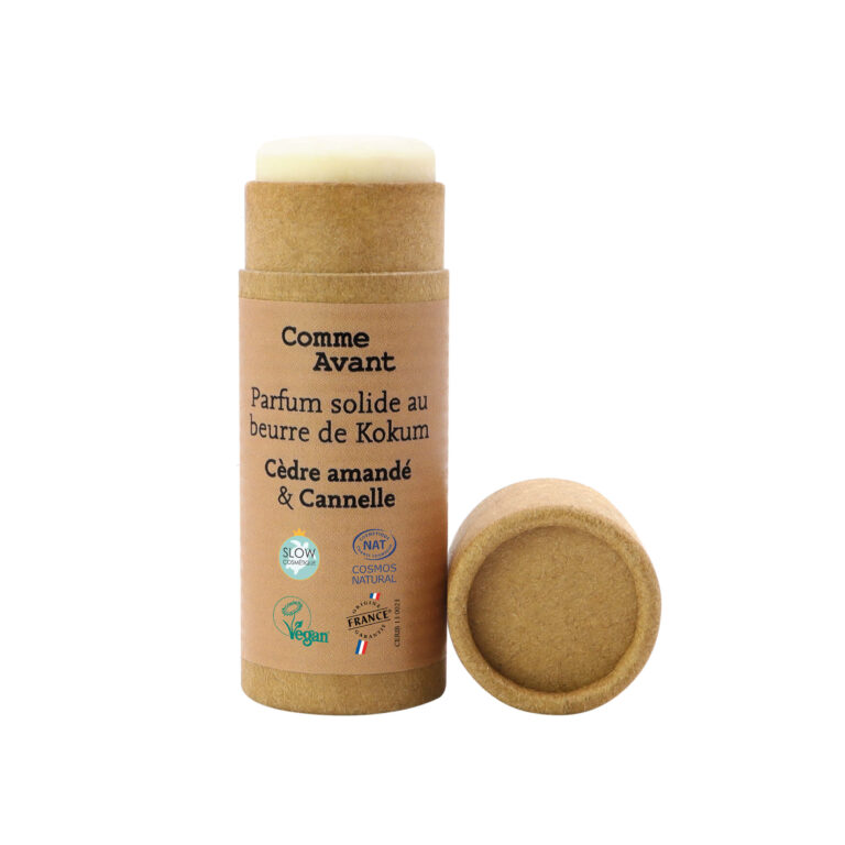 Comme Avant - Parfum solide boisé et épicé au beurre de kokum - Version 2 – 1 parfum - 20g / Musc & Bois de Hô