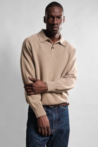 Polo Armen – Khaki par la marque Nitto Knitwear Nitto Knitwear - Polo Armen – Khaki