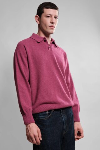 Polo Armen – Rose Plum par la marque Nitto Knitwear Nitto Knitwear - Polo Armen – Rose Plum