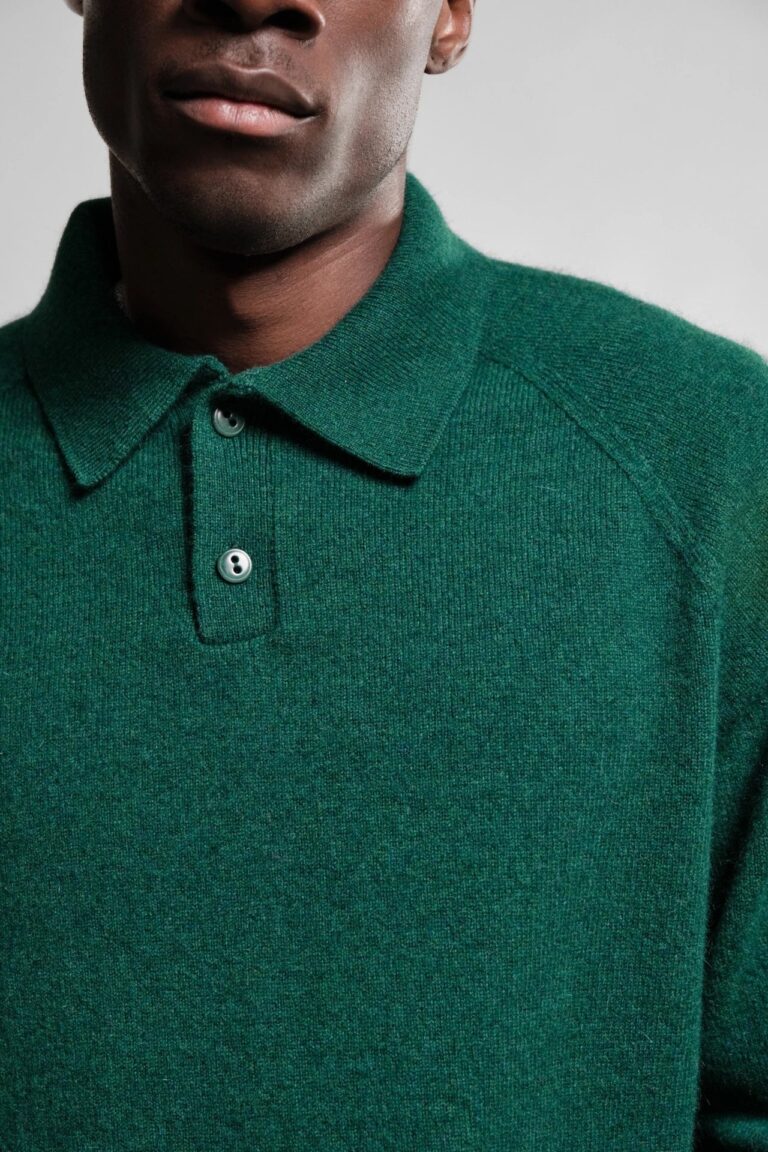Nitto Knitwear - Polo Armen - Vert Sacramento – XXL
