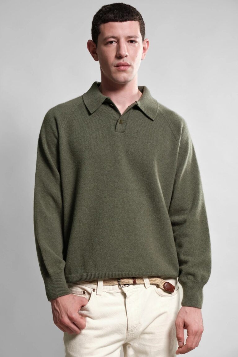 Nitto Knitwear - Polo Armen - Vert Thicket – XXL