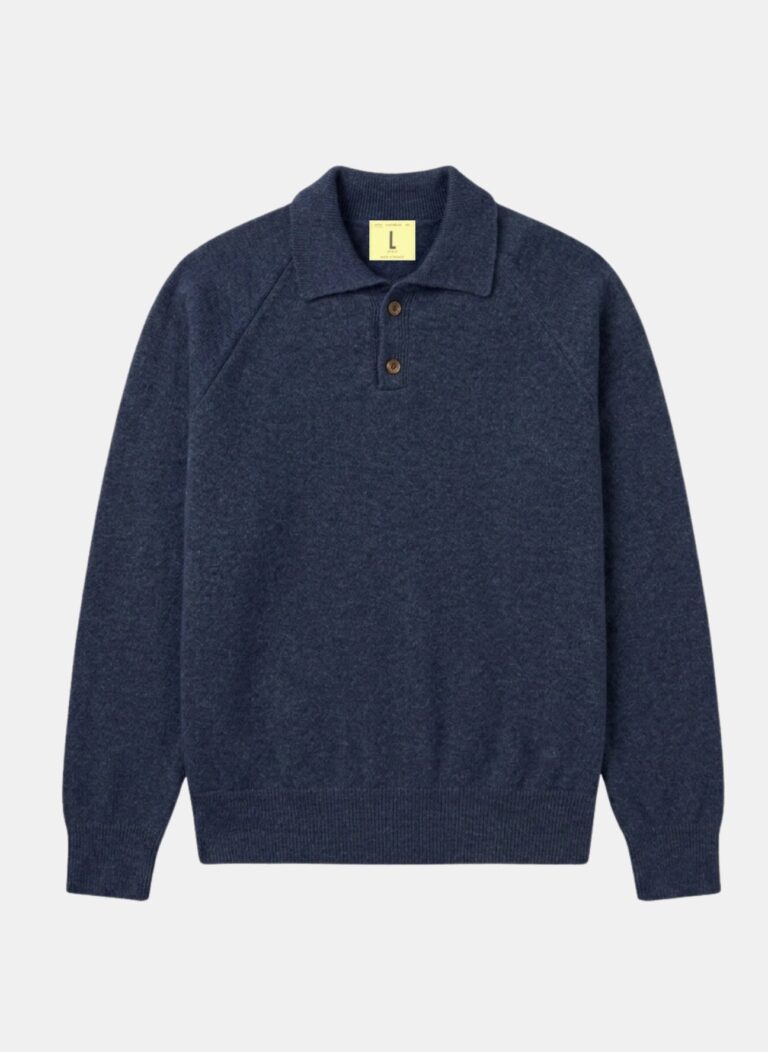 Nitto Knitwear - Polo Armen - Navy Mix – XL