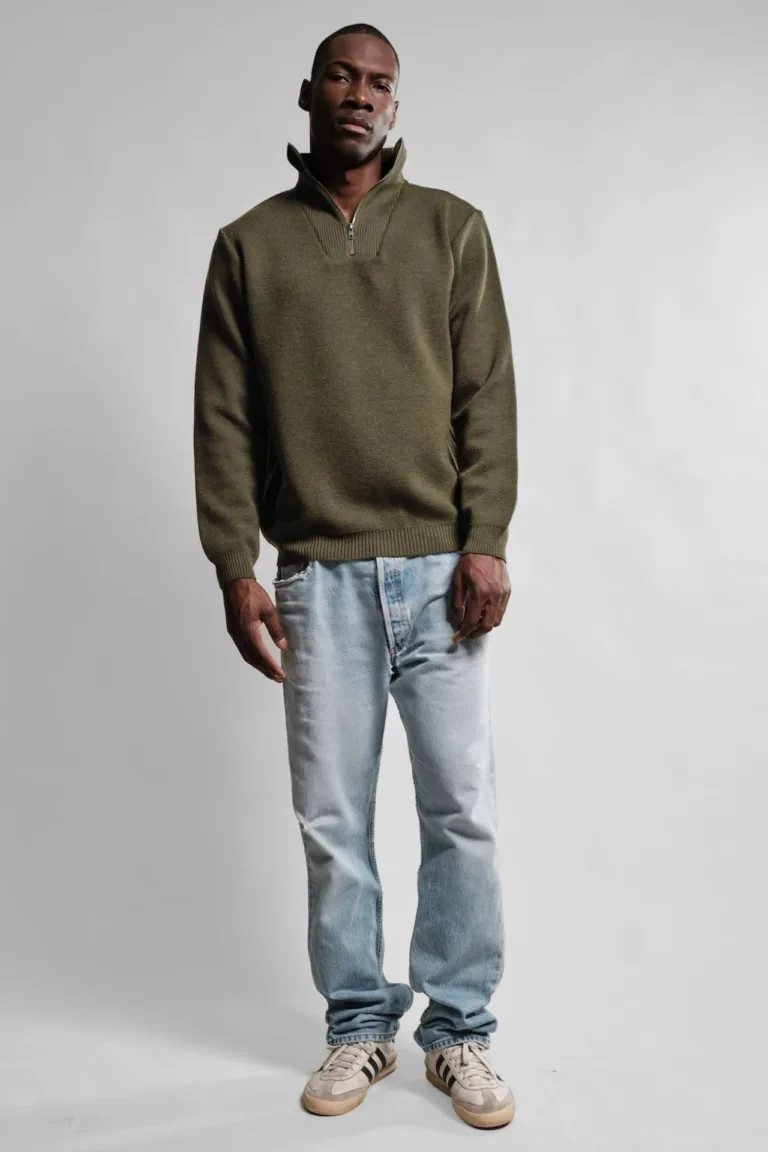 Nitto Knitwear - Pull Camionneur Youri - Kaki – XL