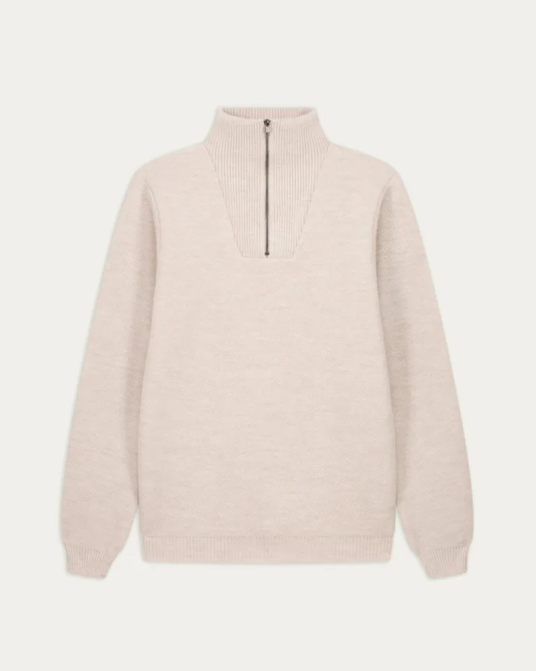 Nitto Knitwear - Pull Camionneur Youri - Naturel – XXL