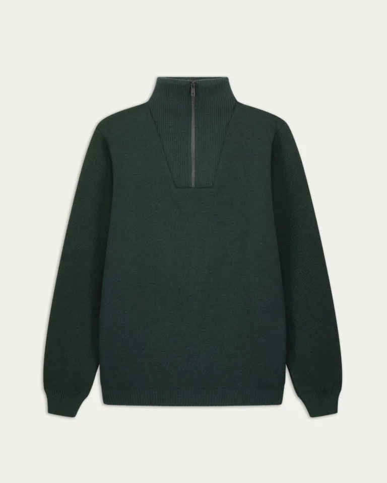Nitto Knitwear - Pull Camionneur Youri - Vert Forêt – XL