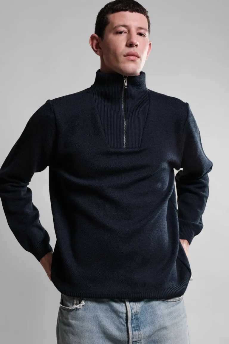 Nitto Knitwear - Pull Camionneur Youri - Marine – XXL