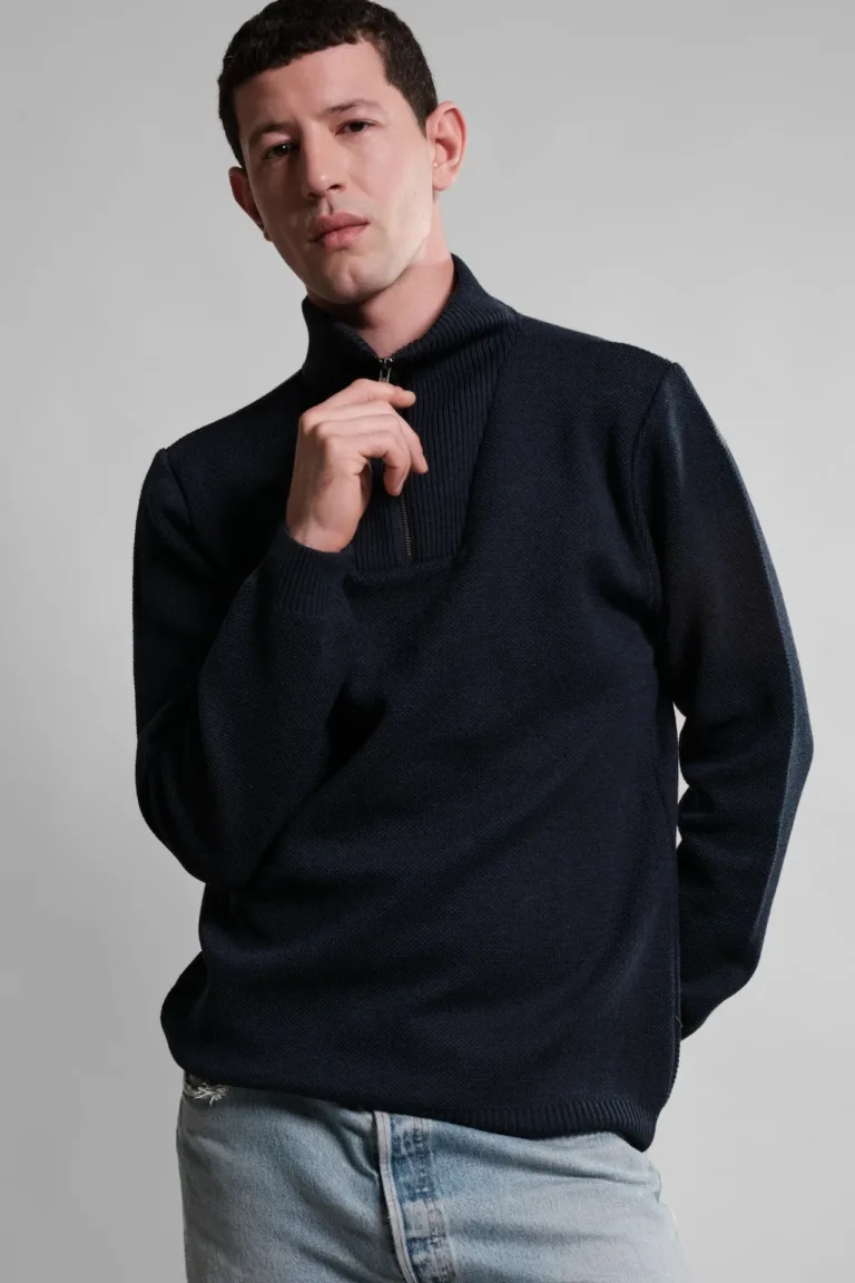 Nitto Knitwear - Pull Camionneur Youri - Marine – XXL