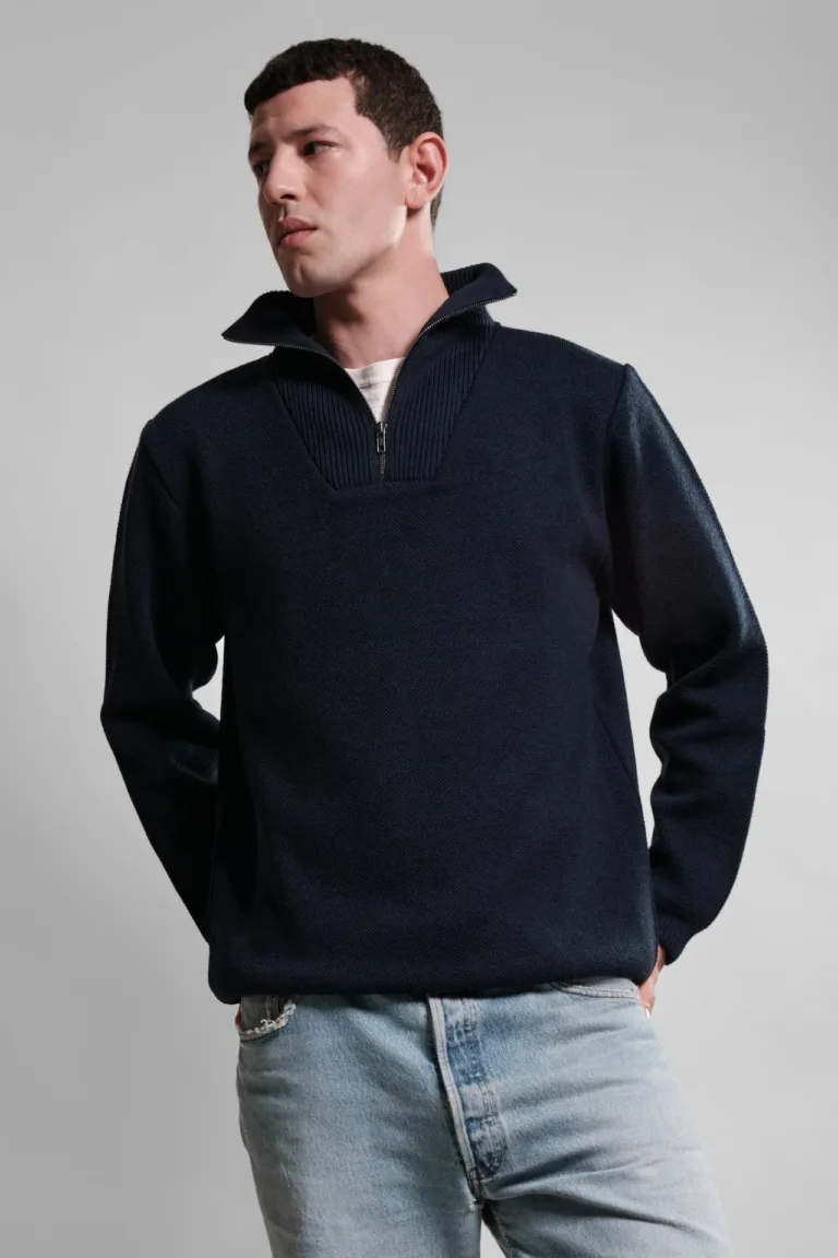Nitto Knitwear - Pull Camionneur Youri - Marine – XXL