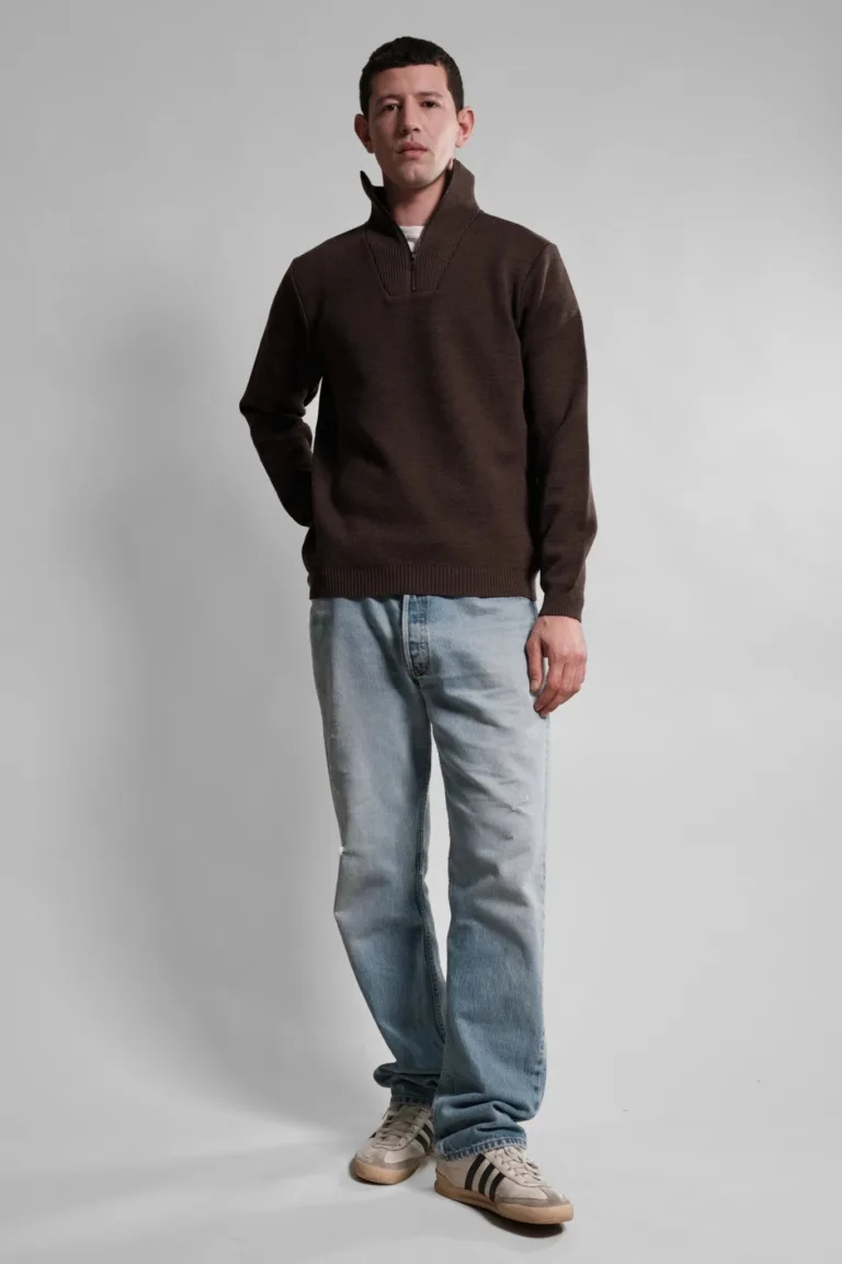 Nitto Knitwear - Pull Camionneur Youri - Marron – XXL