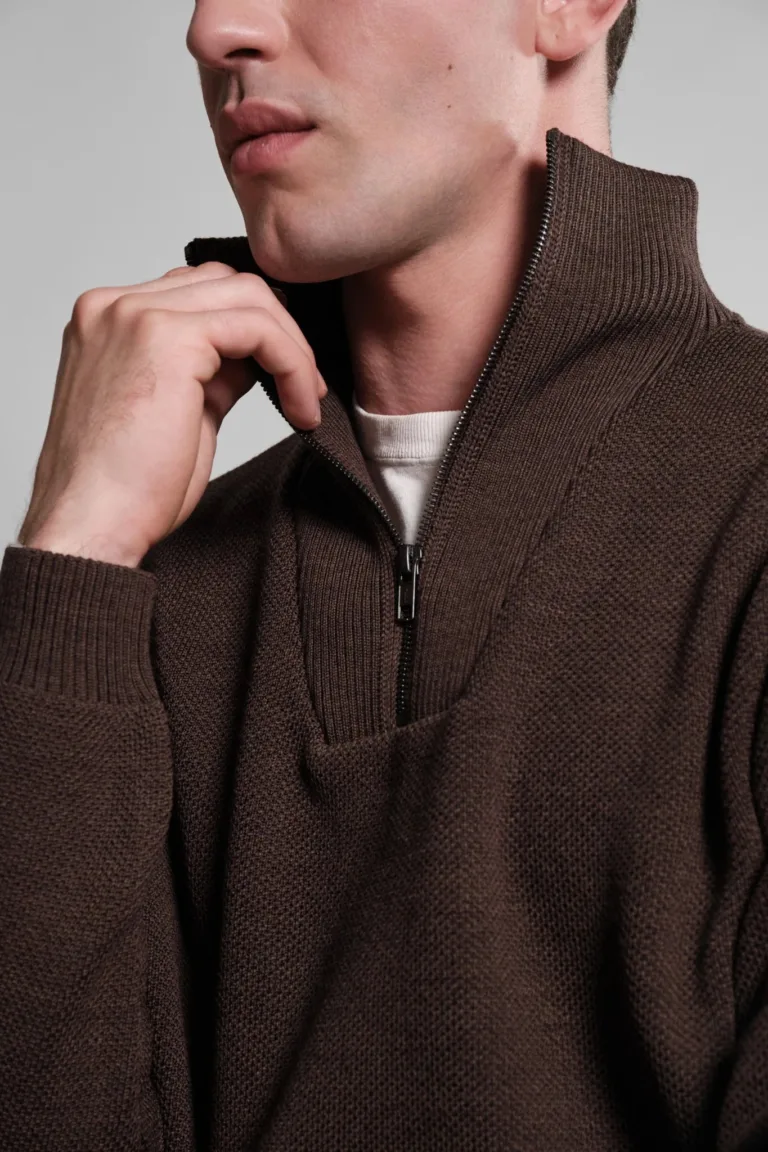 Nitto Knitwear - Pull Camionneur Youri - Marron – XXL