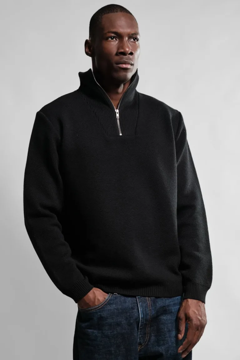 Nitto Knitwear - Pull Camionneur Youri - Noir – M