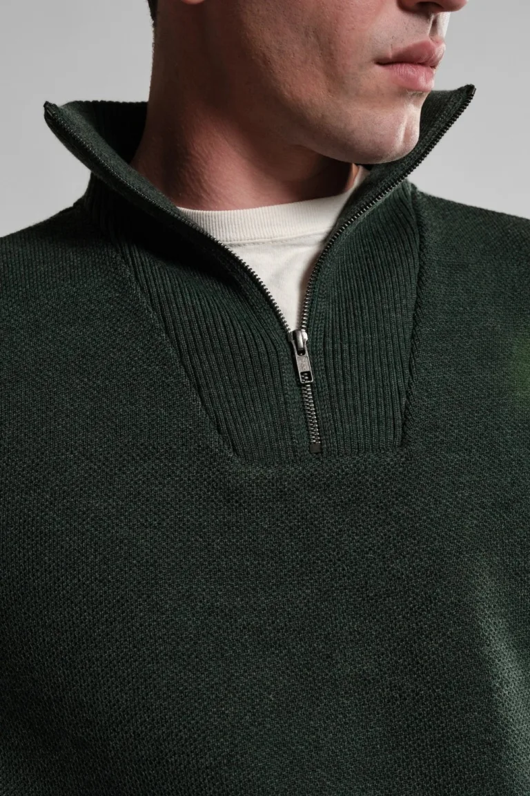 Nitto Knitwear - Pull Camionneur Youri - Vert Forêt – XL