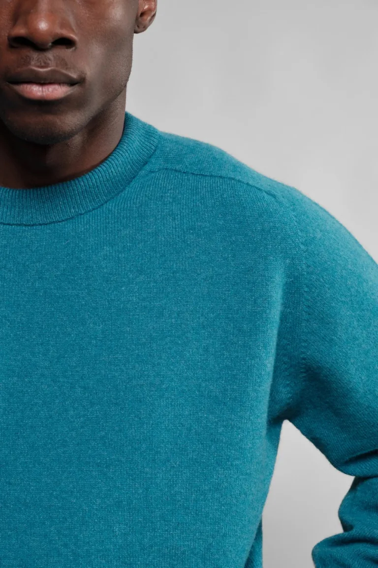 Nitto Knitwear - Pull Col Rond Armen - Bondi Blue – XXL