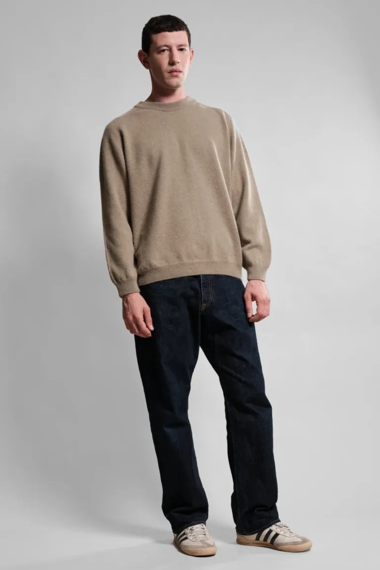 Nitto Knitwear - Pull Col Rond Armen - Khaki – S