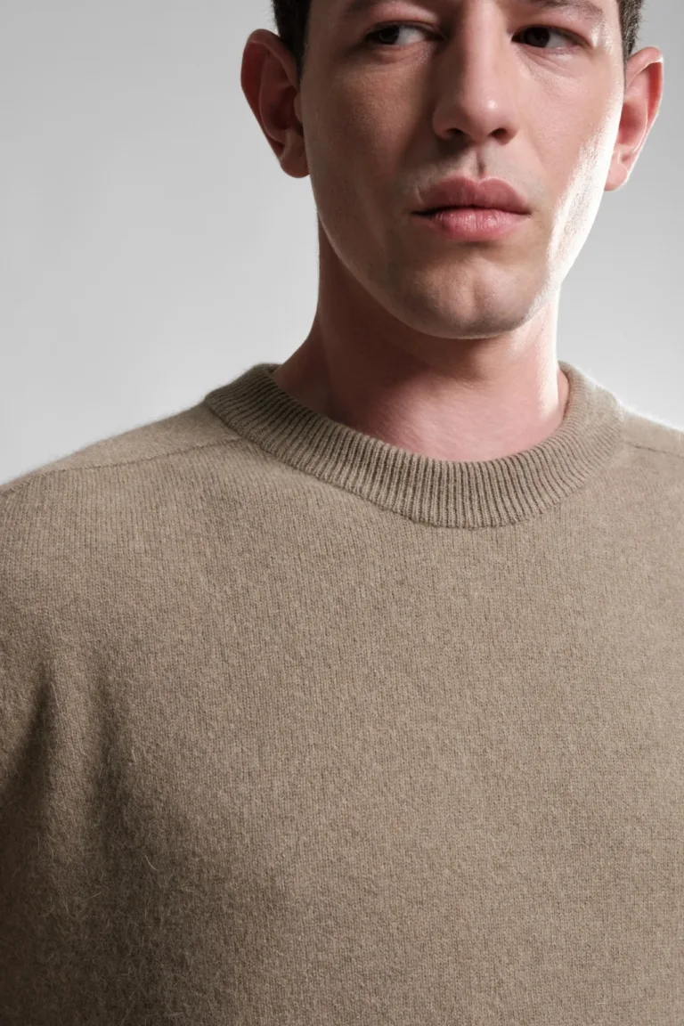 Nitto Knitwear - Pull Col Rond Armen - Khaki – S