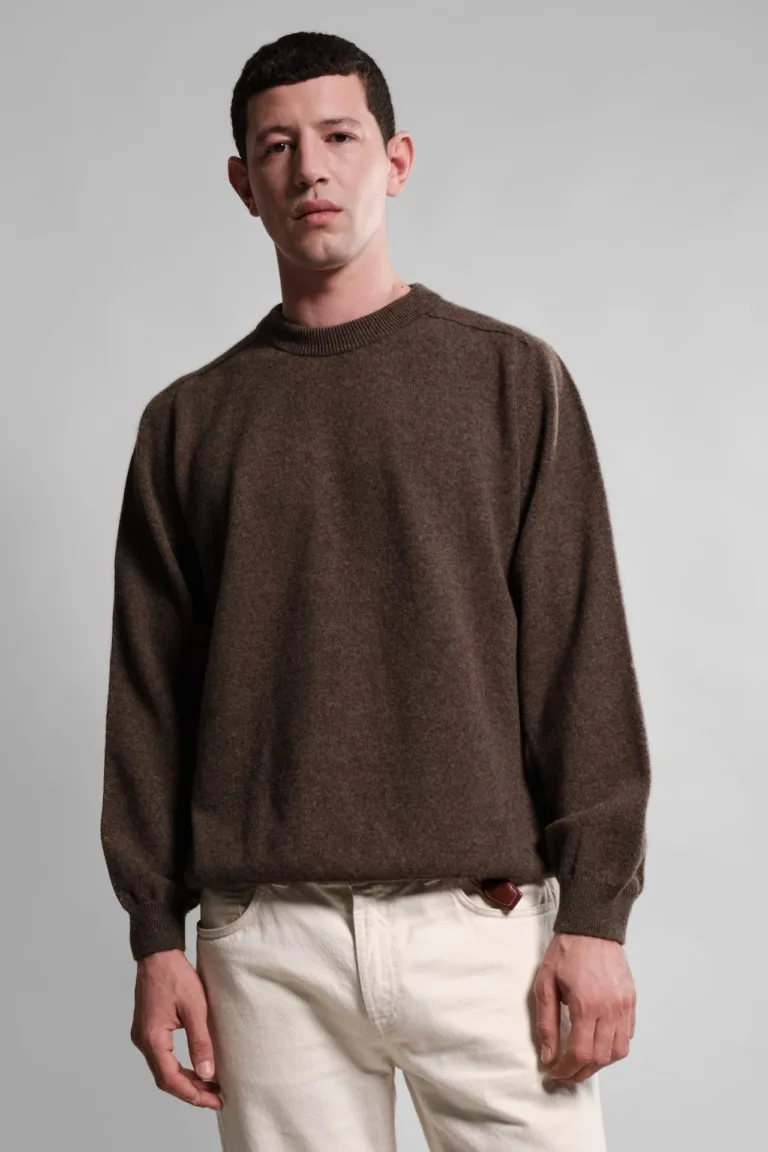 Nitto Knitwear - Pull Col Rond Armen - Mocha – XXL