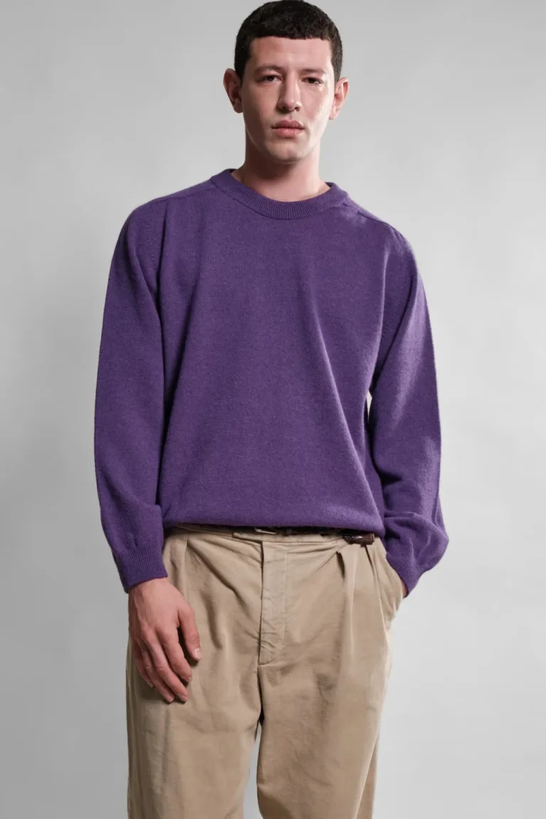 Nitto Knitwear - Pull Col Rond Armen - Prune – XXL