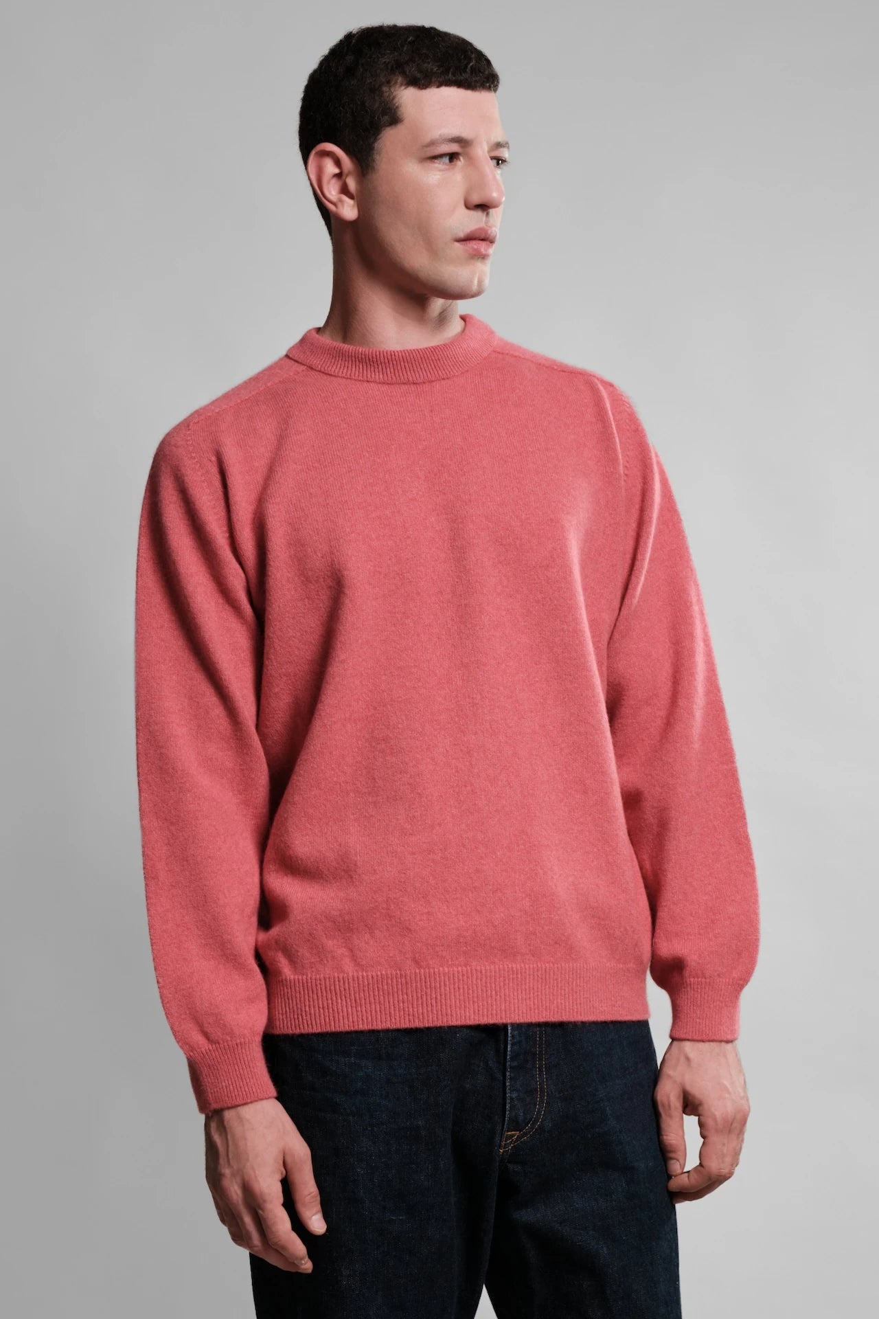 PULL COL ROND ARMEN ROSE LIPSTICK 1 Nitto Knitwear - Pull Col Rond Armen - Rose Lipstick – XXL
