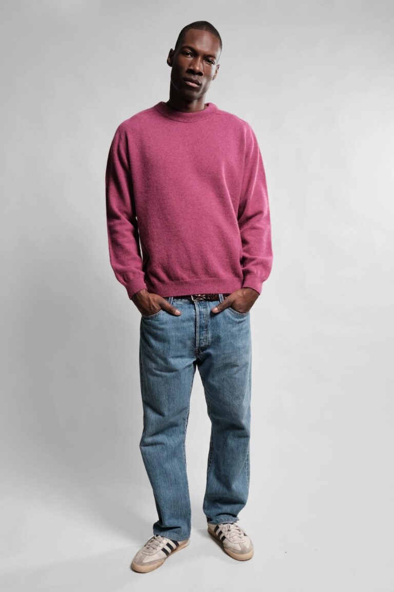 Nitto Knitwear - Pull Col Rond Armen - Rose Plum – XL
