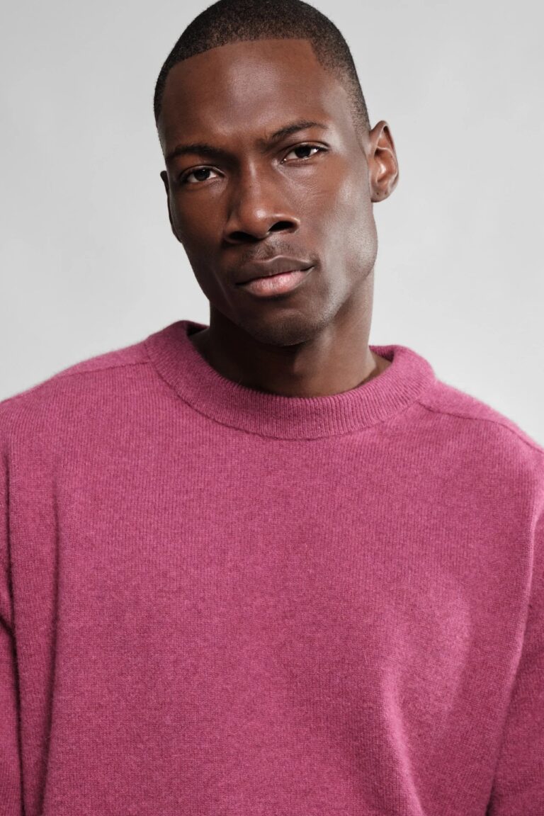 Nitto Knitwear - Pull Col Rond Armen - Rose Plum – XL