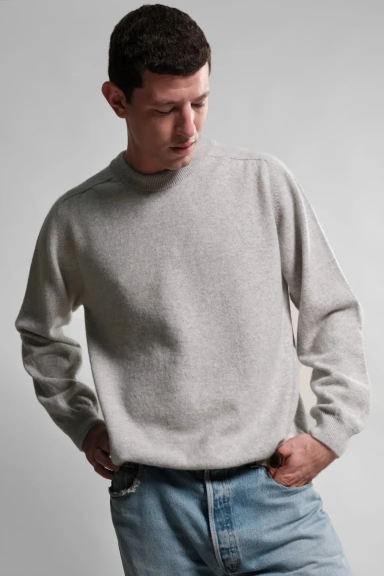 Nitto Knitwear - Pull Col Rond Armen - Silver – XXL