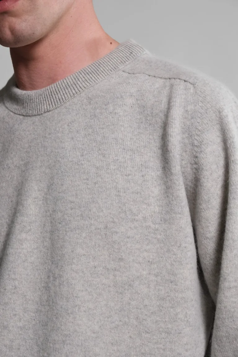 Nitto Knitwear - Pull Col Rond Armen - Silver – XXL