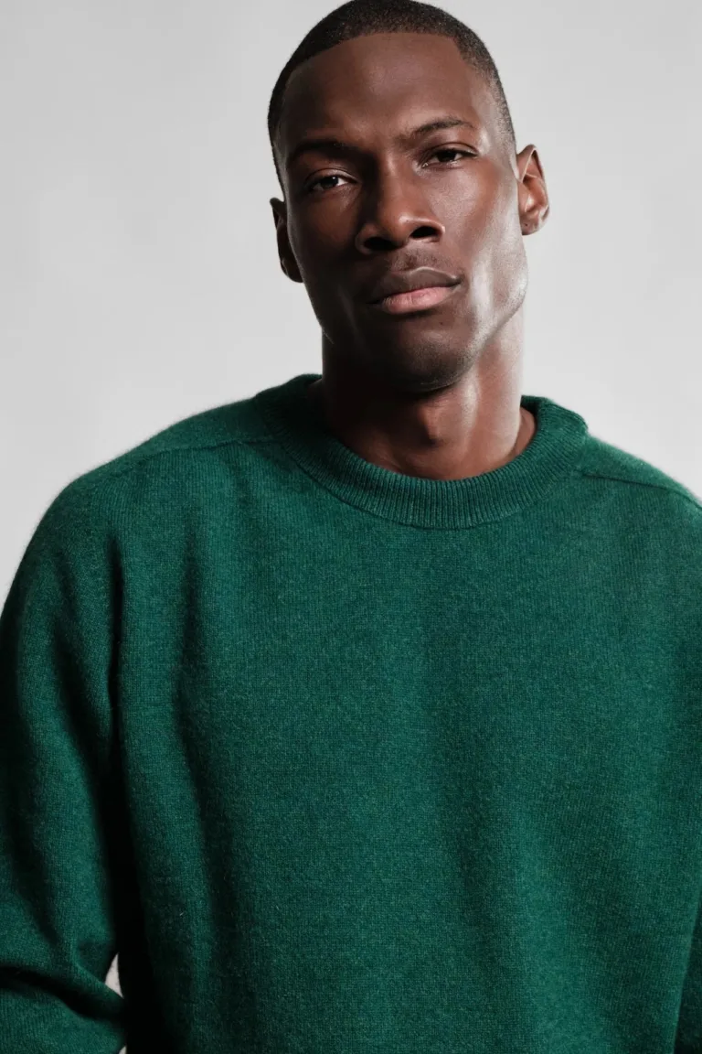 Nitto Knitwear - Pull Col Rond Armen - Vert Sacramento – XXL