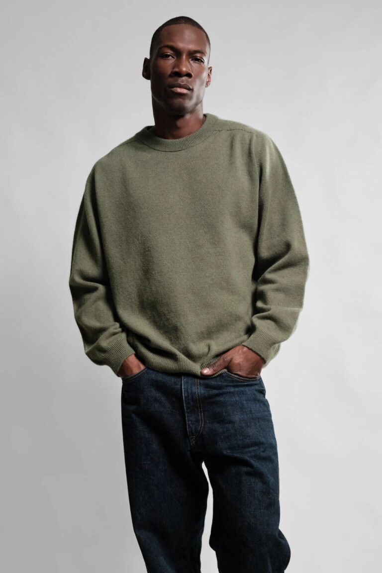 Nitto Knitwear - Pull Col Rond Armen - Vert Thicket – XXL