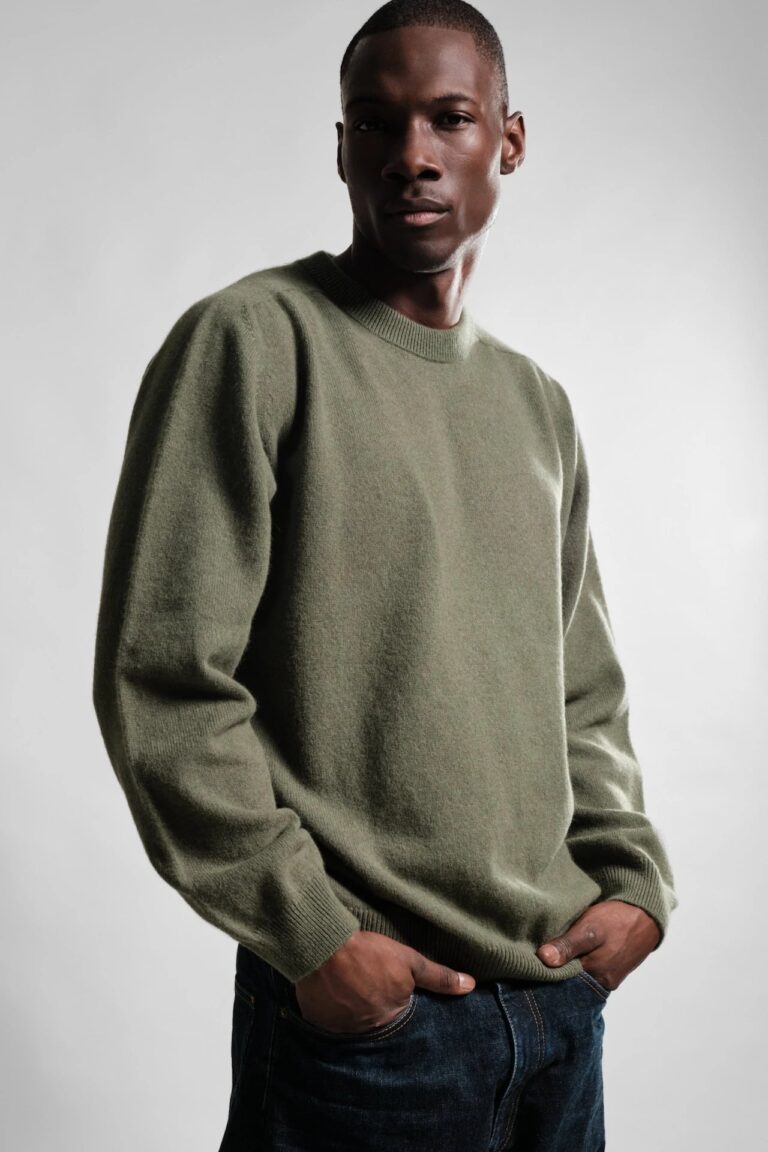 Nitto Knitwear - Pull Col Rond Armen - Vert Thicket – XXL
