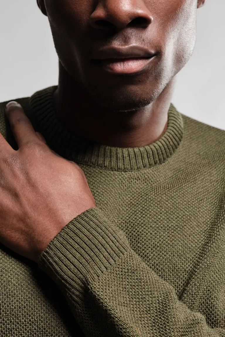 Nitto Knitwear - Pull Col Rond Youri - Kaki – XXL