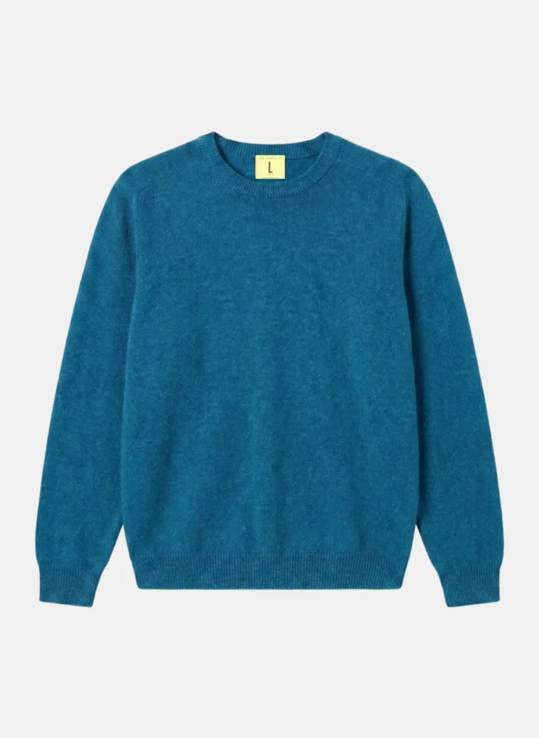 Nitto Knitwear - Pull Col Rond Armen - Bondi Blue – XXL