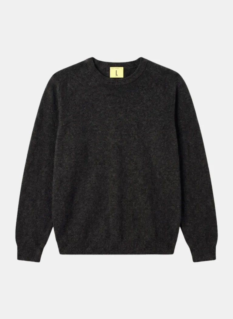 Nitto Knitwear - Pull Col Rond Armen - Charcoal – L