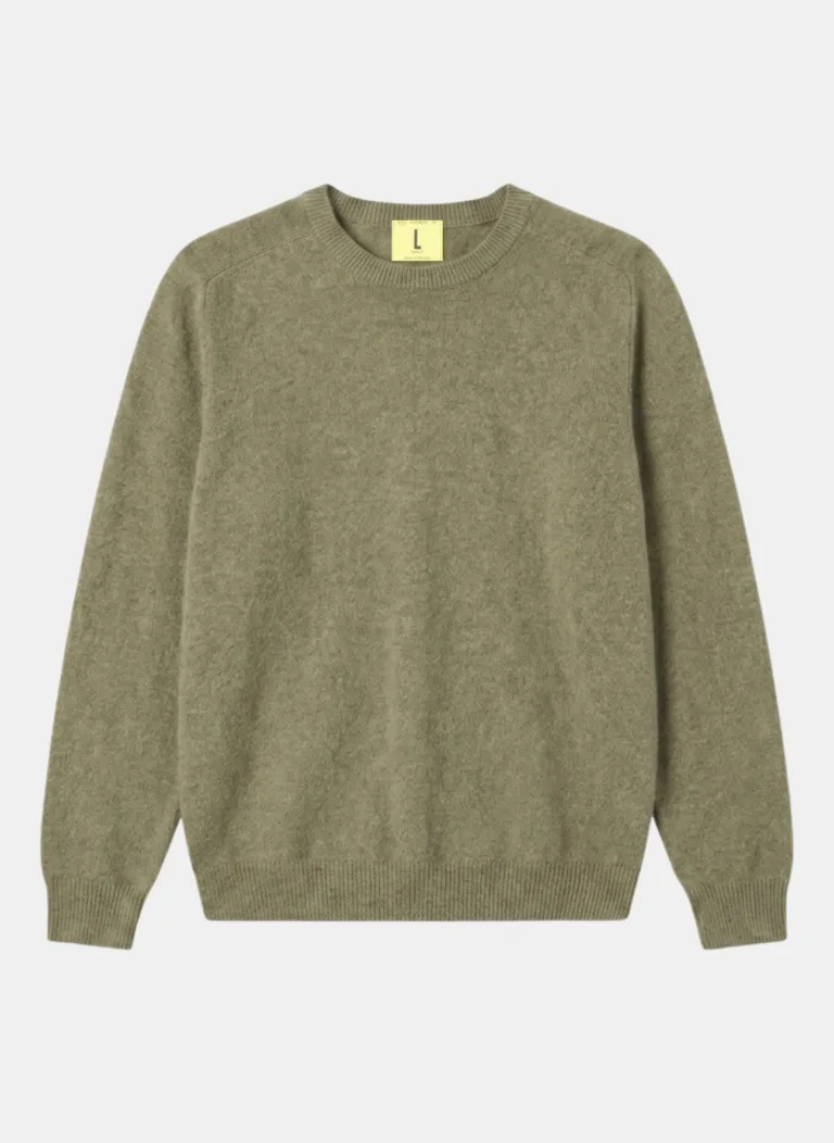 Nitto Knitwear - Pull Col Rond Armen - Khaki – S