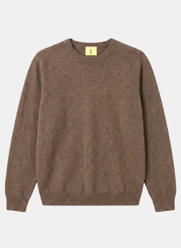 Nitto Knitwear - Pull Col Rond Armen - Mocha – XXL