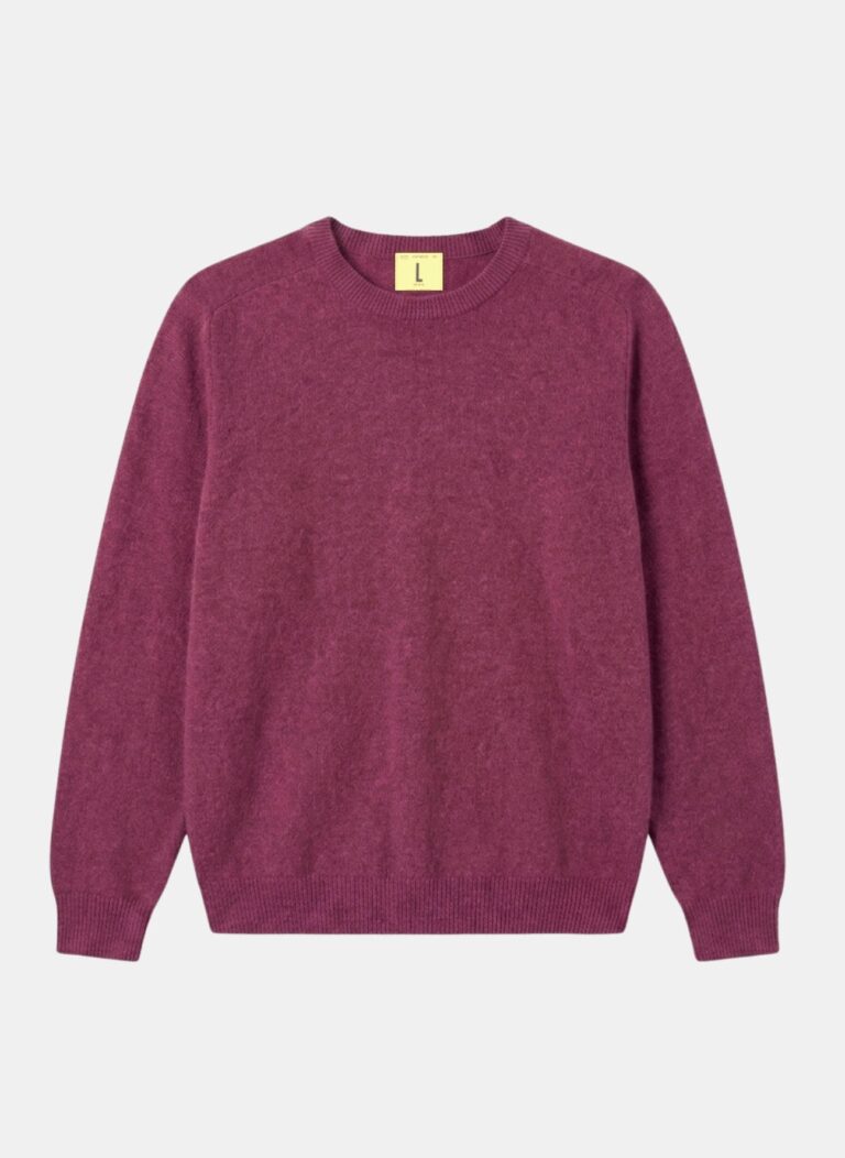 Nitto Knitwear - Pull Col Rond Armen - Rose Plum – XL