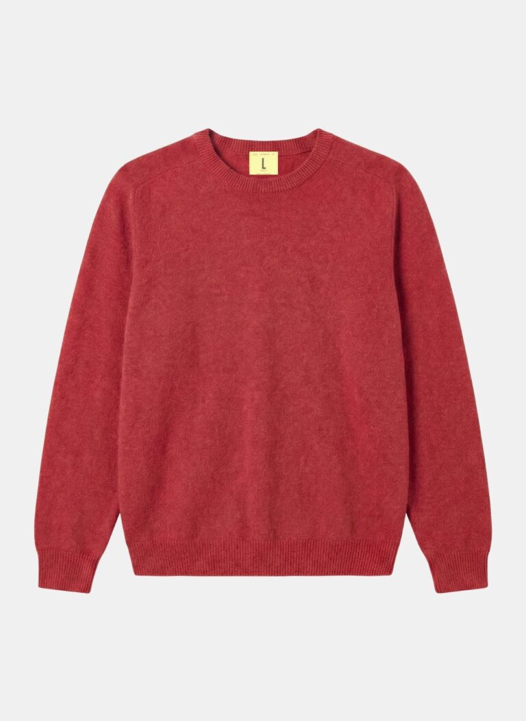 Nitto Knitwear - Pull Col Rond Armen - Rouge Poppy Mix – XXL