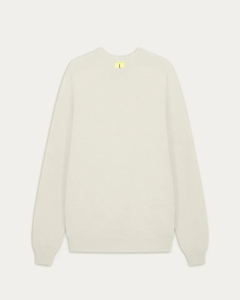 Nitto Knitwear - Pull Col Rond Aris - Écru – XXL
