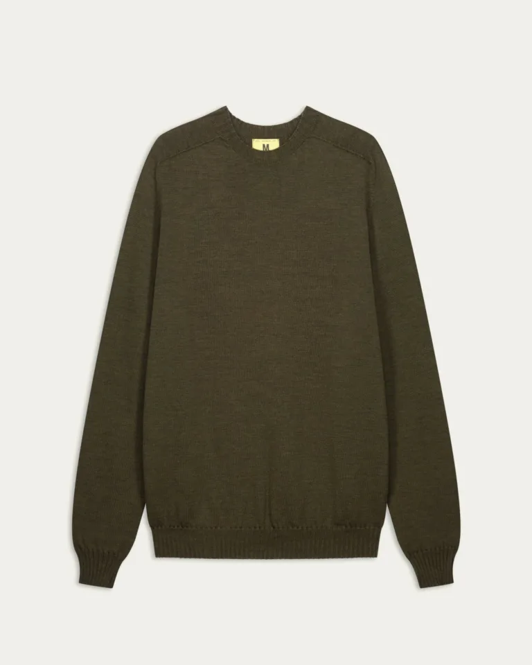 Nitto Knitwear - Pull Col Rond Aris - Kaki – XXL