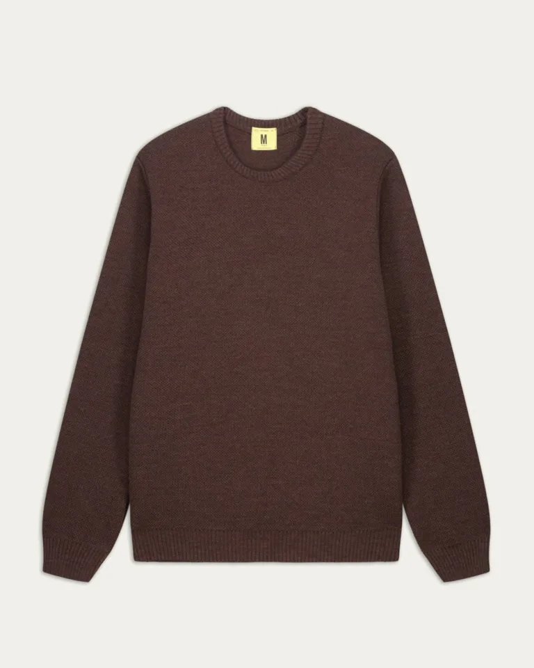 Nitto Knitwear - Pull Col Rond Youri - Marron – XXL