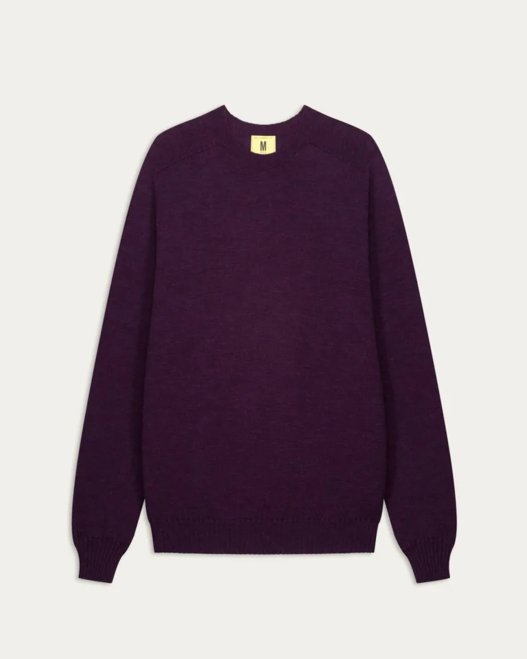 Nitto Knitwear - Pull Col Rond Aris - Prune – XXL