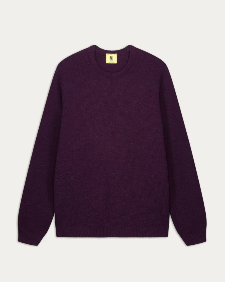 Nitto Knitwear - Pull Col Rond Youri - Prune – XXL