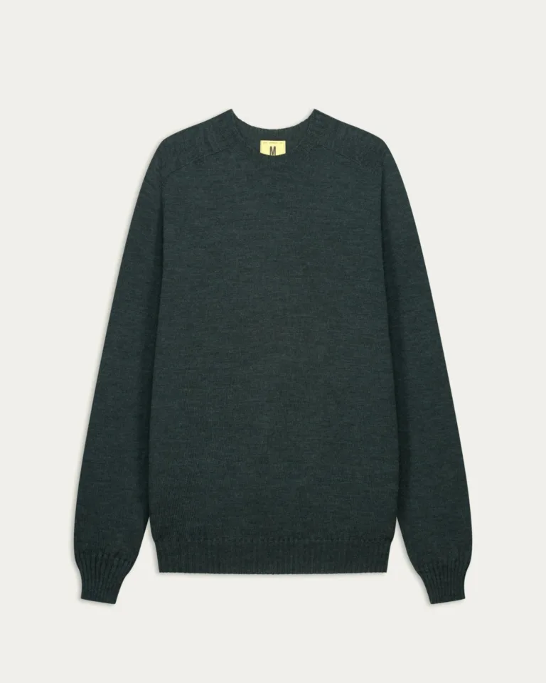 Nitto Knitwear - Pull Col Rond Aris - Vert Forêt – XXL